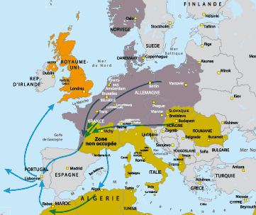 L'Europe en 1940